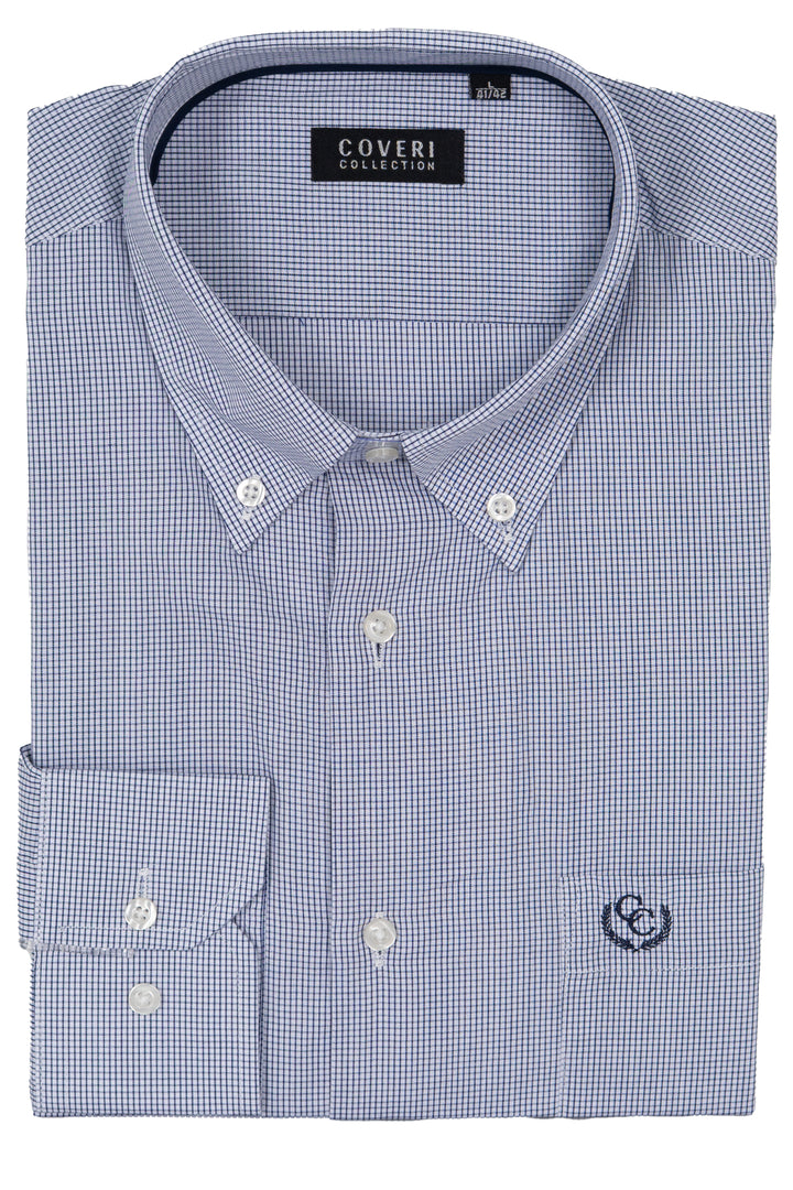 Camicia Coveri Collection button down in puro cotone fantasia