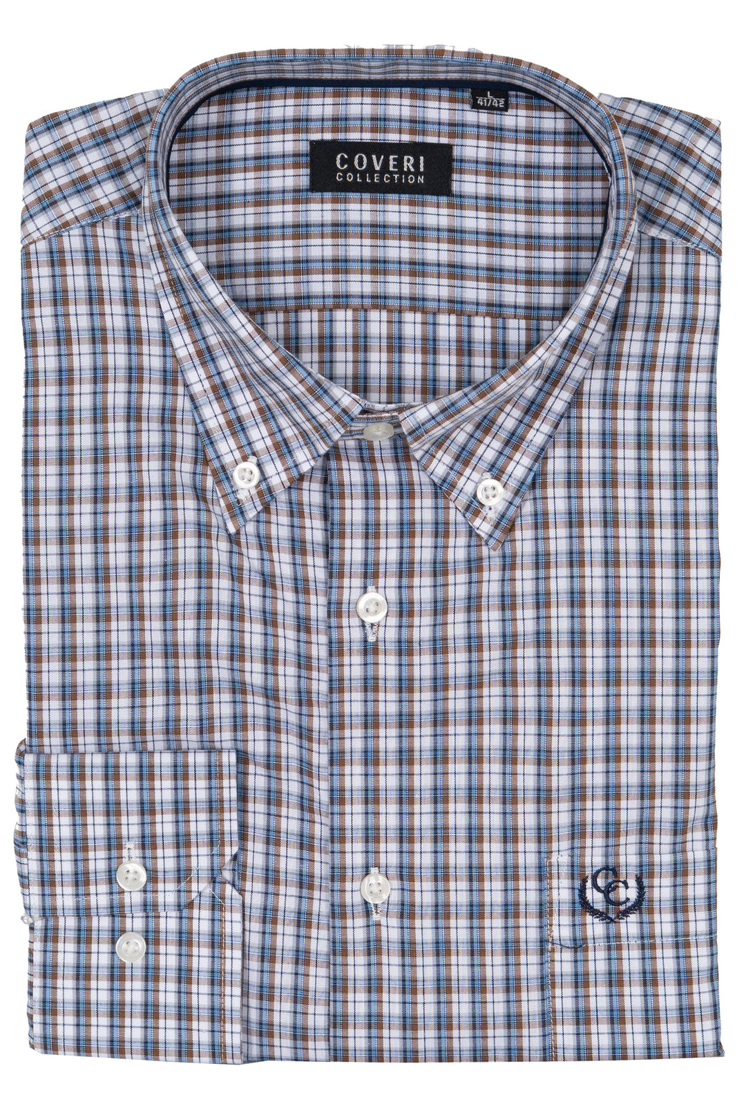 Camicia Coveri Collection button down in puro cotone fantasia