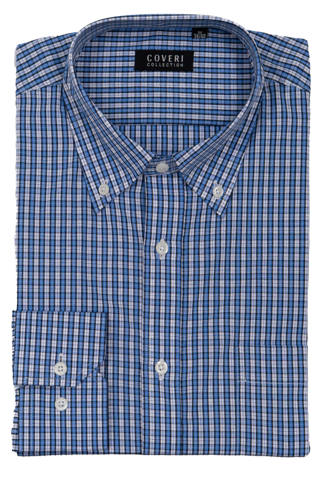 Camicia uomo Coveri Collection manica lunga in puro cotone fantasia