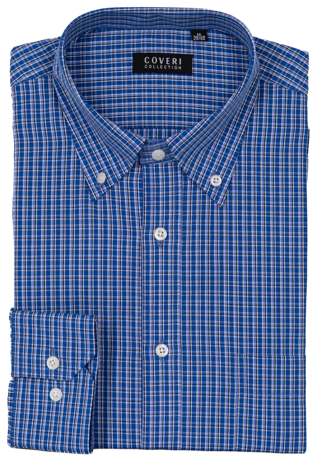Camicia uomo Coveri Collection manica lunga in puro cotone fantasia