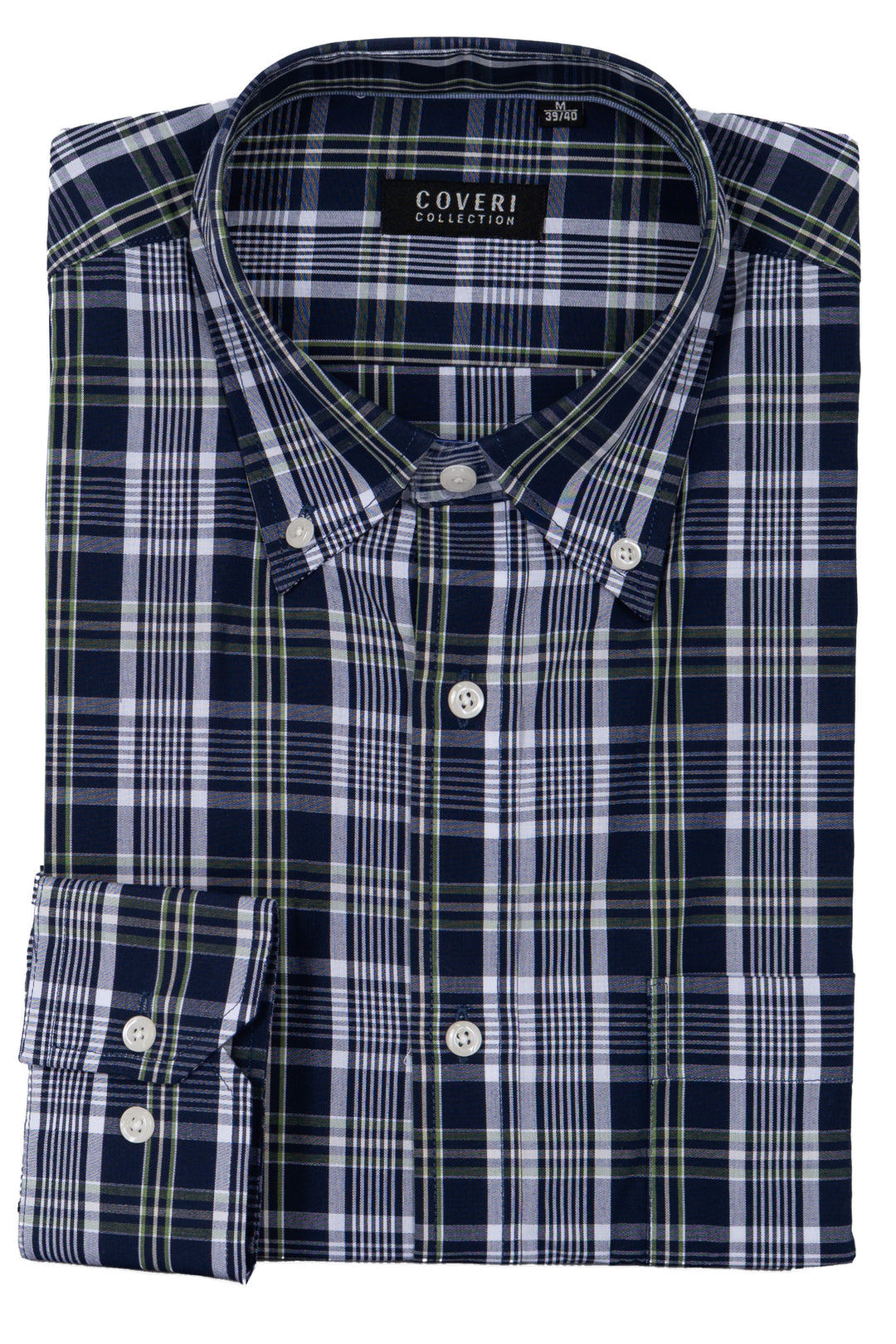 Camicia uomo Coveri Collection manica lunga in puro cotone fantasia