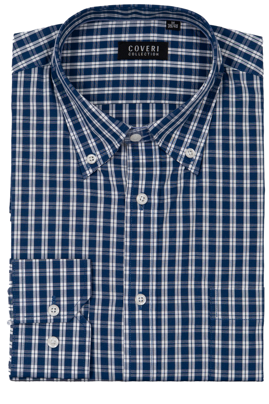 Camicia uomo Coveri Collection manica lunga in puro cotone fantasia
