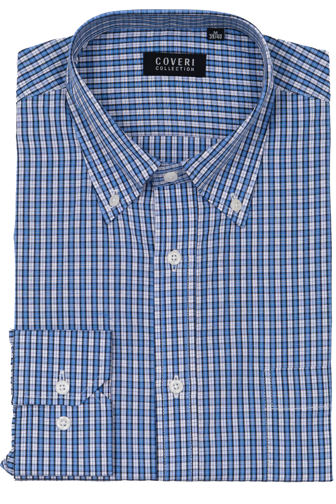 Camicia uomo Coveri Collection manica lunga in puro cotone fantasia