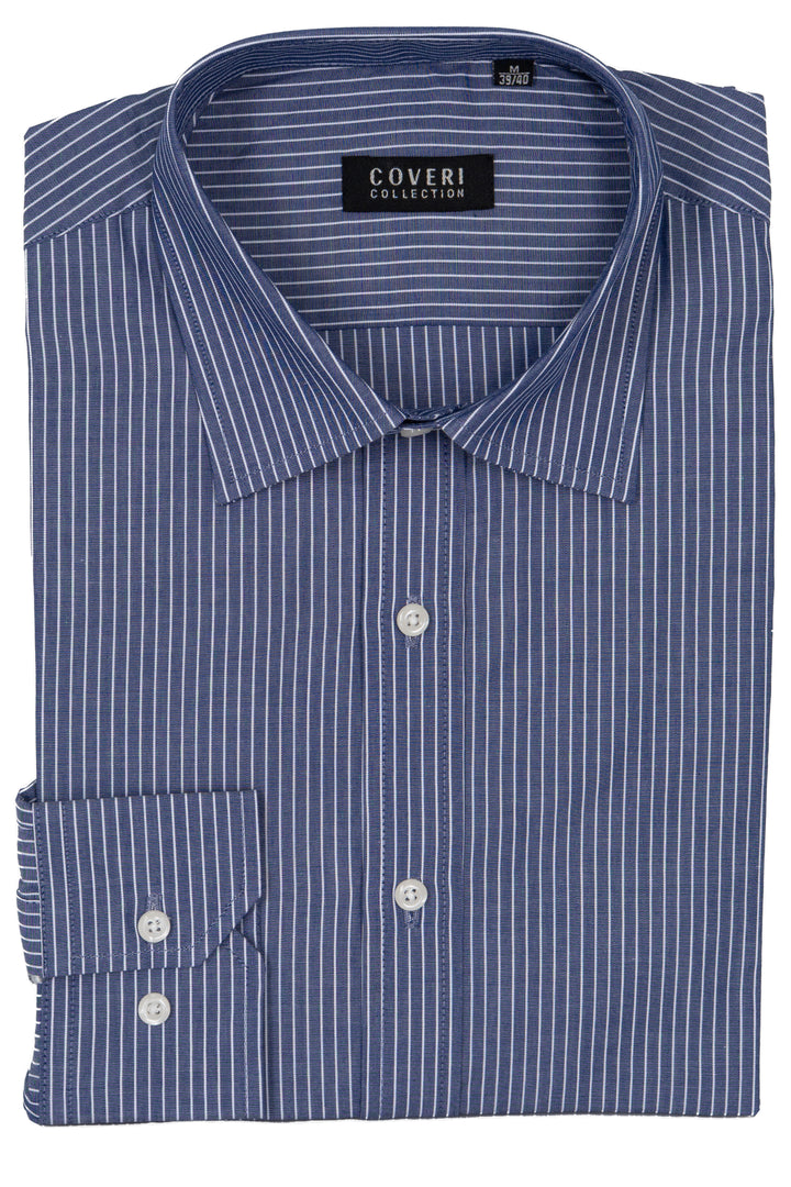 Camicia Coveri collo classico down in puro cotone fantasia