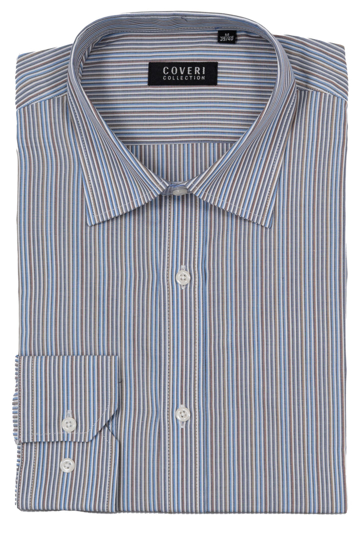 Camicia uomo collo classico Coveri Collection in puro cotone fantasia