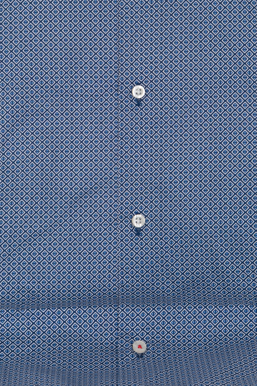 Camicia uomo Coveri Collection in cotone fantasia con logo ricamato sul petto e vestibilità slim fit