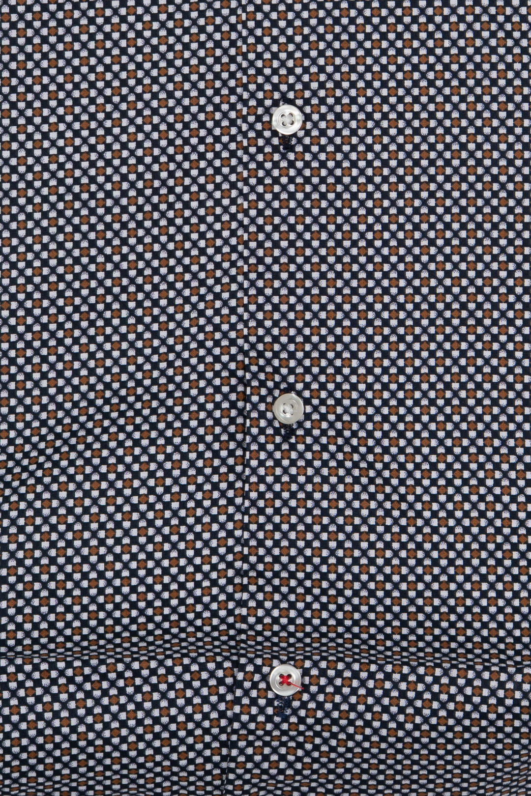 Camicia uomo Coveri Collection in cotone fantasia con logo ricamato sul petto e vestibilità slim fit