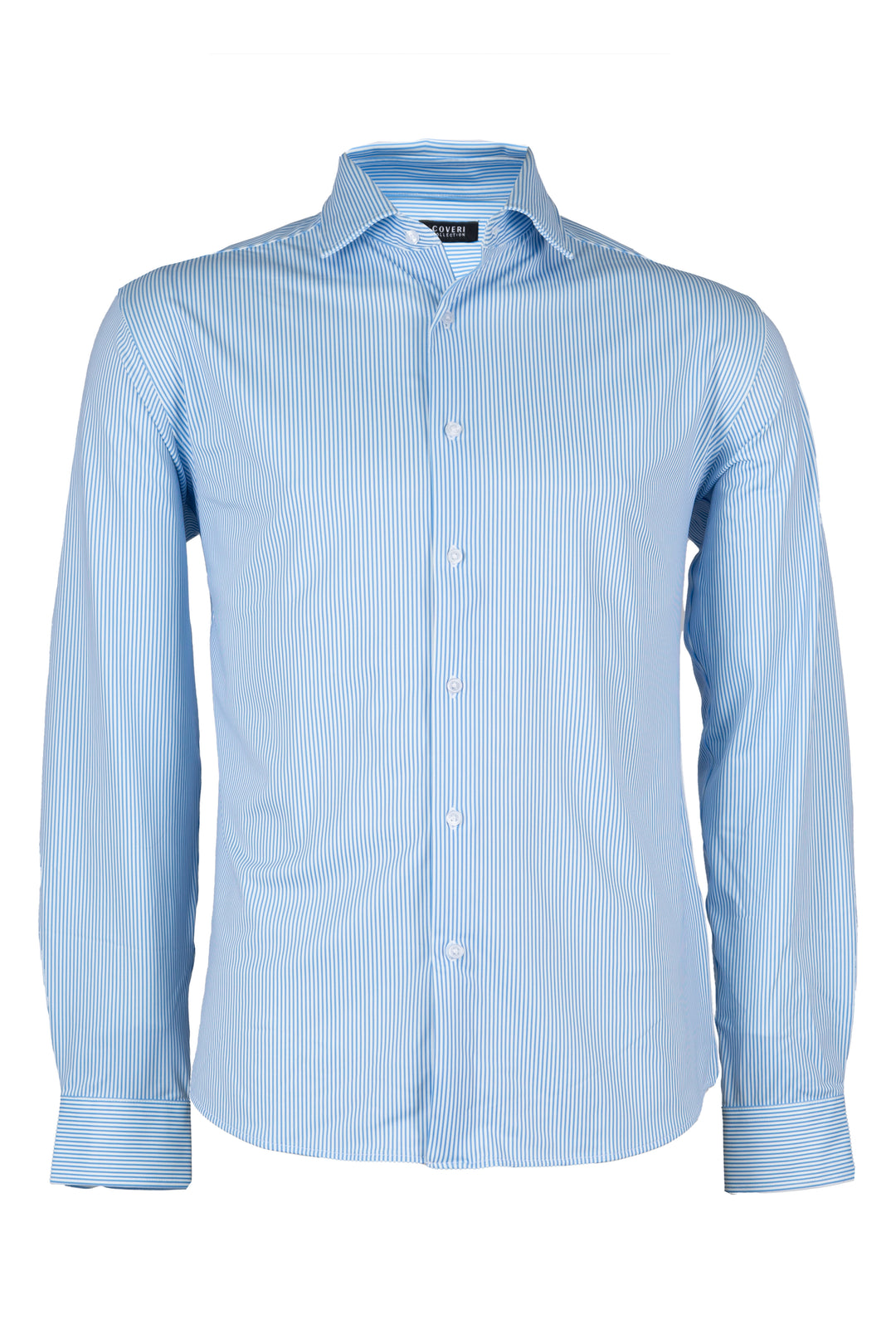 Camicia manica lunga stretch comfort stiro facile a righe