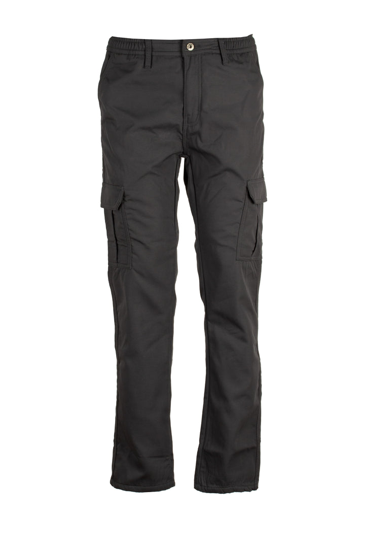 Pantalone modello cargo con interno foderato pile