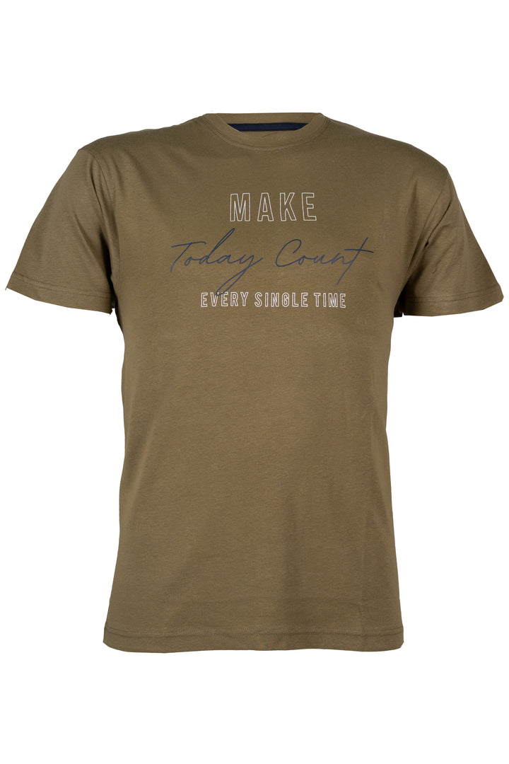 T-shirt girocollo uomo Coveri Collection tinta unita con stampa grande sul petto e parasudore in contrasto in puro cotone jersey