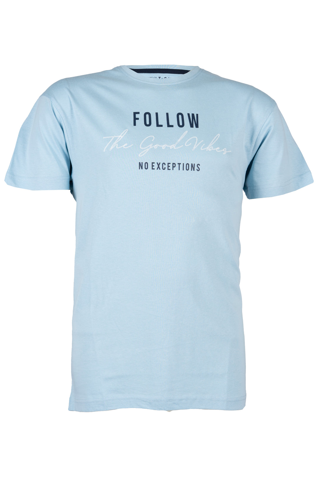 T-shirt girocollo uomo Coveri Collection tinta unita con stampa grande sul petto e parasudore in contrasto in puro cotone jersey