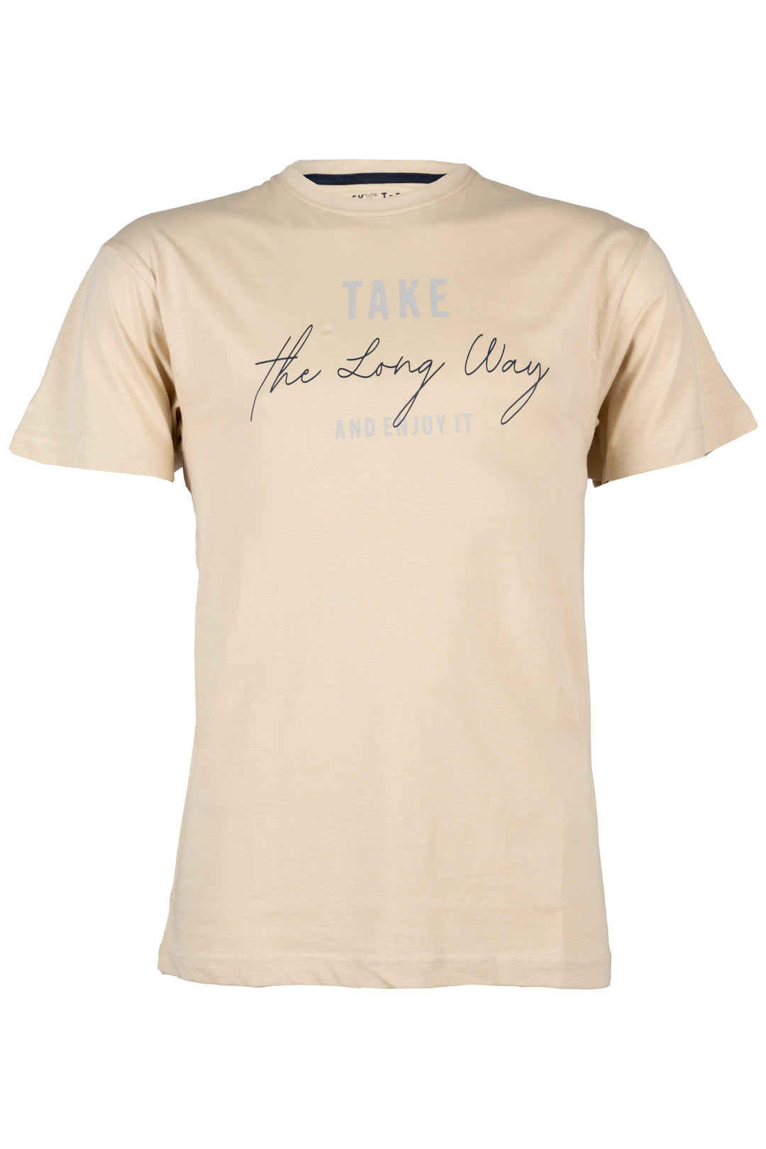 T-shirt girocollo uomo Coveri Collection tinta unita con stampa grande sul petto e parasudore in contrasto in puro cotone jersey
