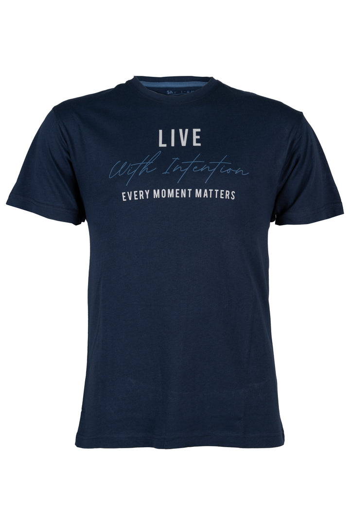 T-shirt girocollo uomo Coveri Collection tinta unita con stampa grande sul petto e parasudore in contrasto in puro cotone jersey