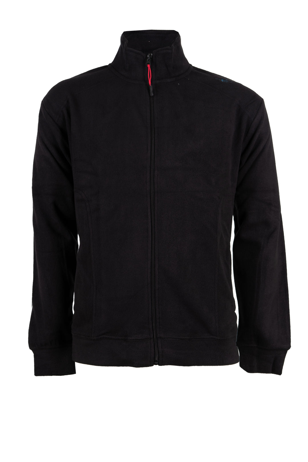 Felpa in pile Coveri Viale Morin con zip intera e ricamo brand sulla spalla