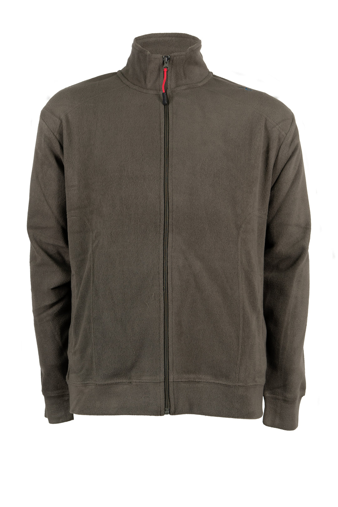 Felpa in pile Coveri Viale Morin con zip intera e ricamo brand sulla spalla