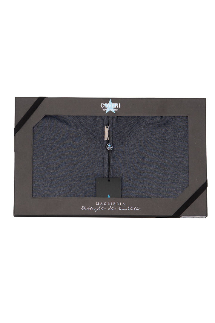Pullover uomo mezza zip in scatola regalo