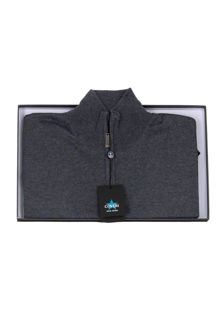 Pullover uomo mezza zip in scatola regalo