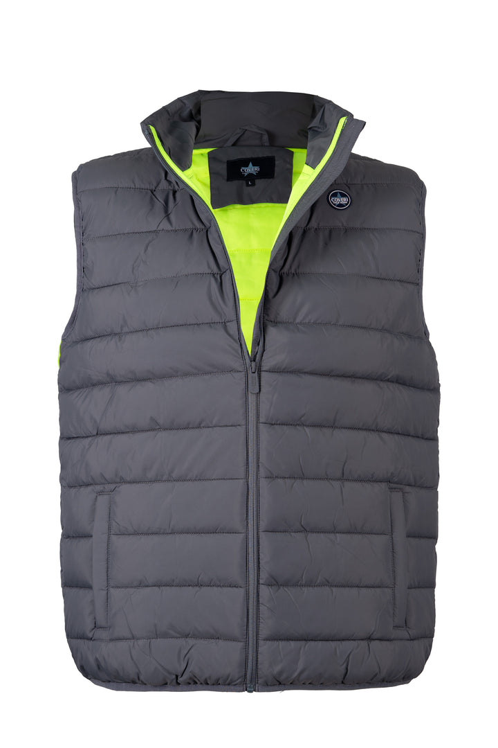 Giubbino smanicato uomo Coveri Contemporary 100 gr con interno in contrasto fluo