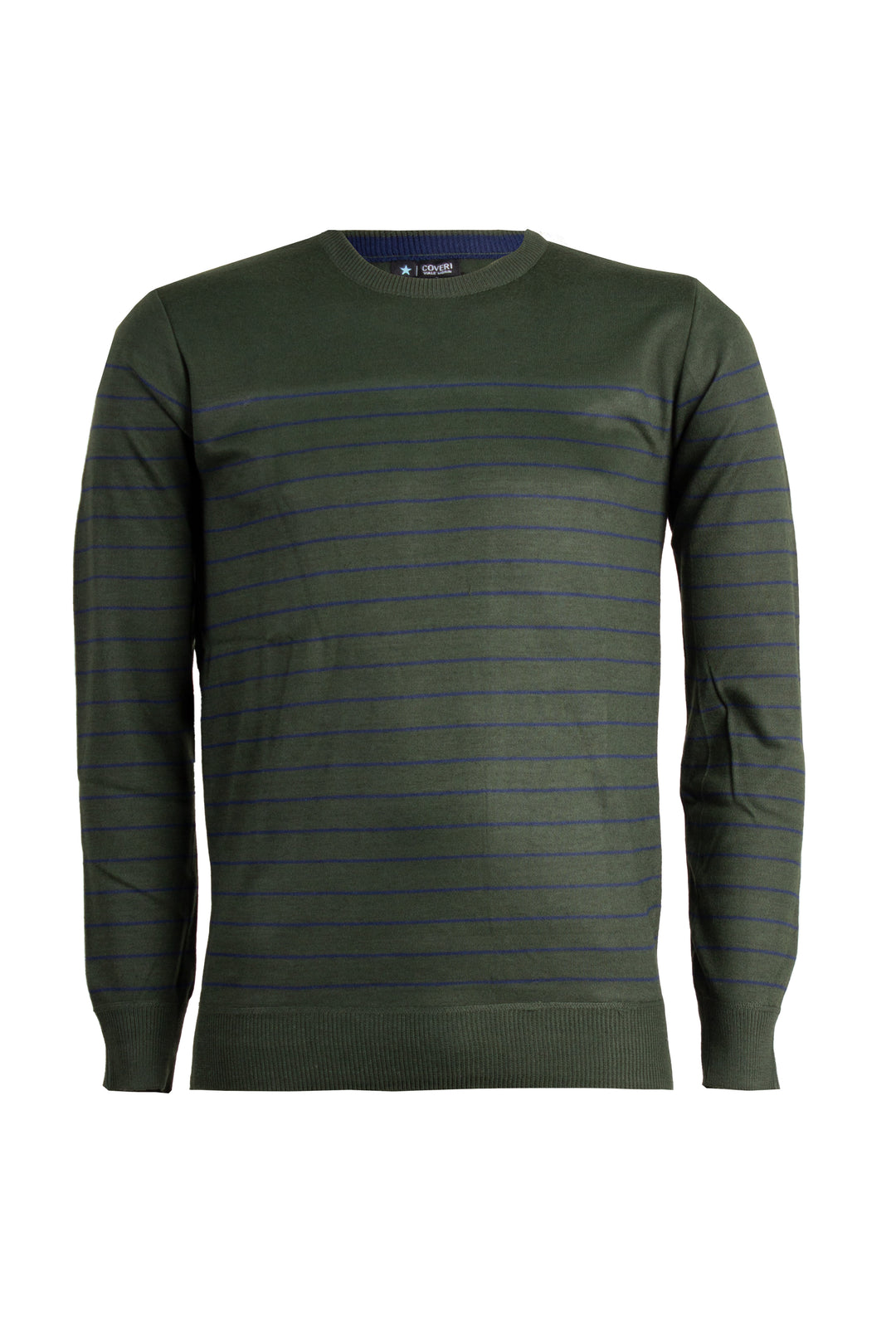 Pullover girocollo multiriga