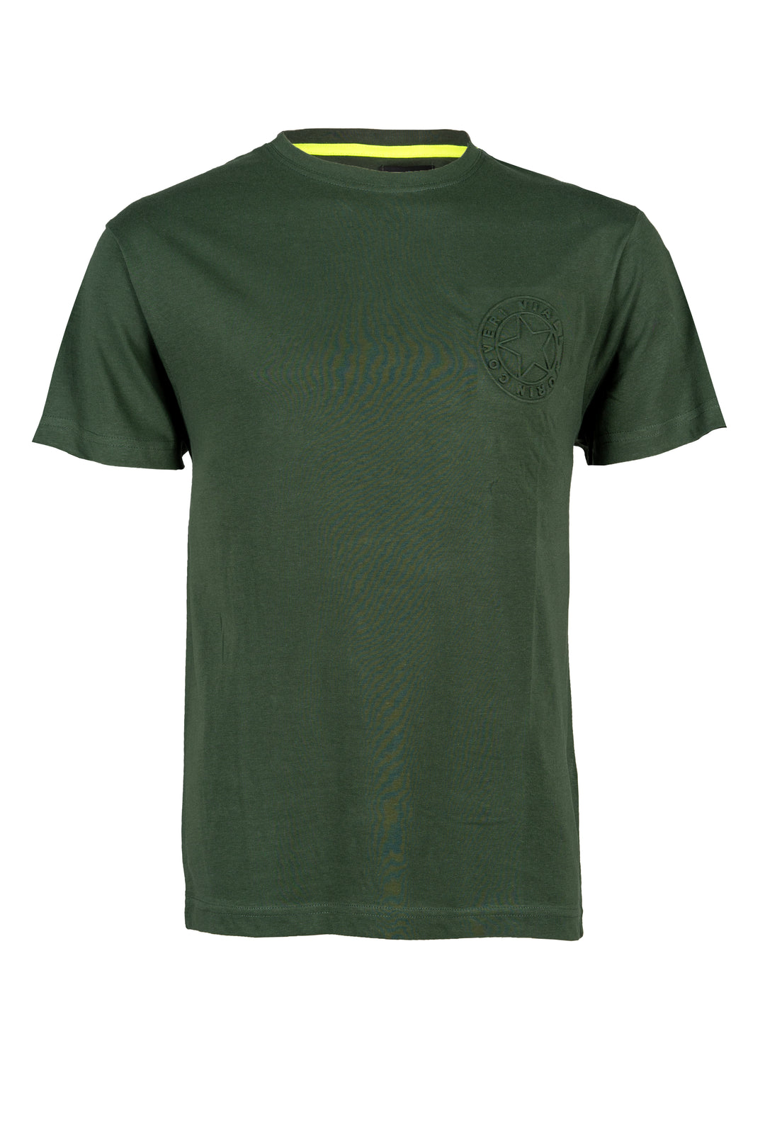T-shirt girocollo uomo Coveri Collection tinta unita con stampa stella in rilievo