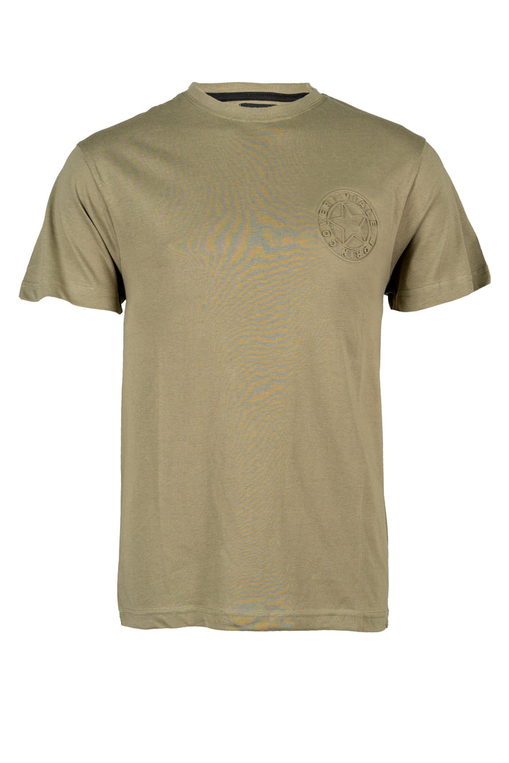 T-shirt girocollo uomo Coveri Collection tinta unita con stampa stella in rilievo