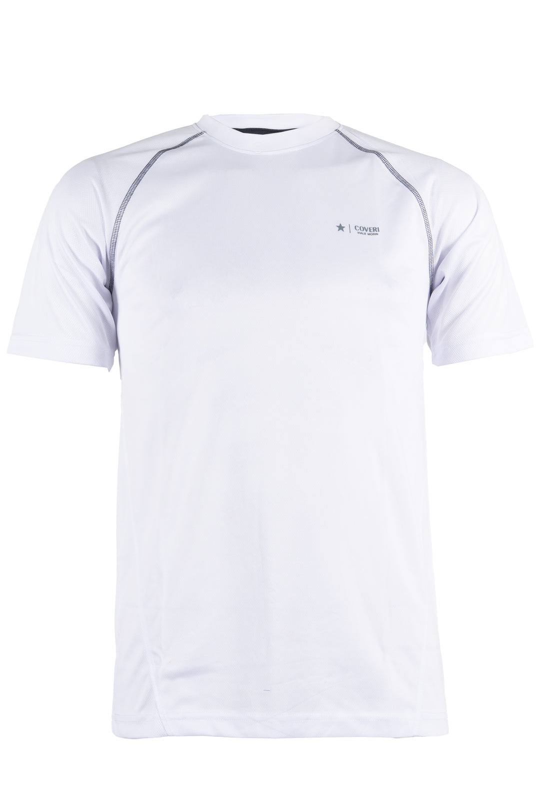 T-shirt tecnica uomo Coveri Viale Morin elasticizzata in tessuto nido d'ape con cuciture in contrasto