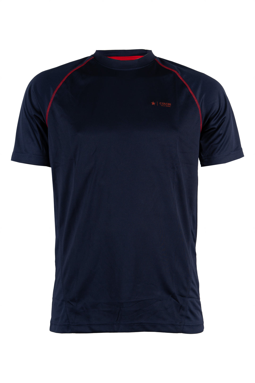 T-shirt tecnica uomo Coveri Viale Morin elasticizzata in tessuto nido d'ape con cuciture in contrasto