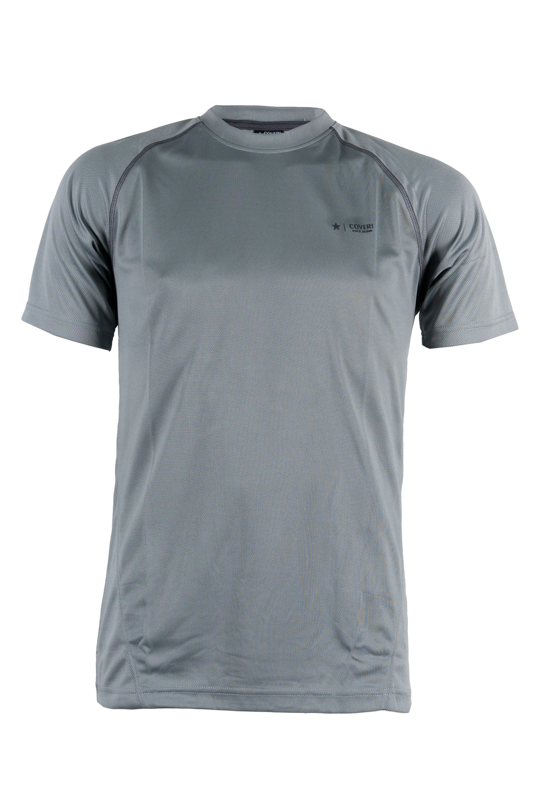 T-shirt tecnica uomo Coveri Viale Morin elasticizzata in tessuto nido d'ape con cuciture in contrasto