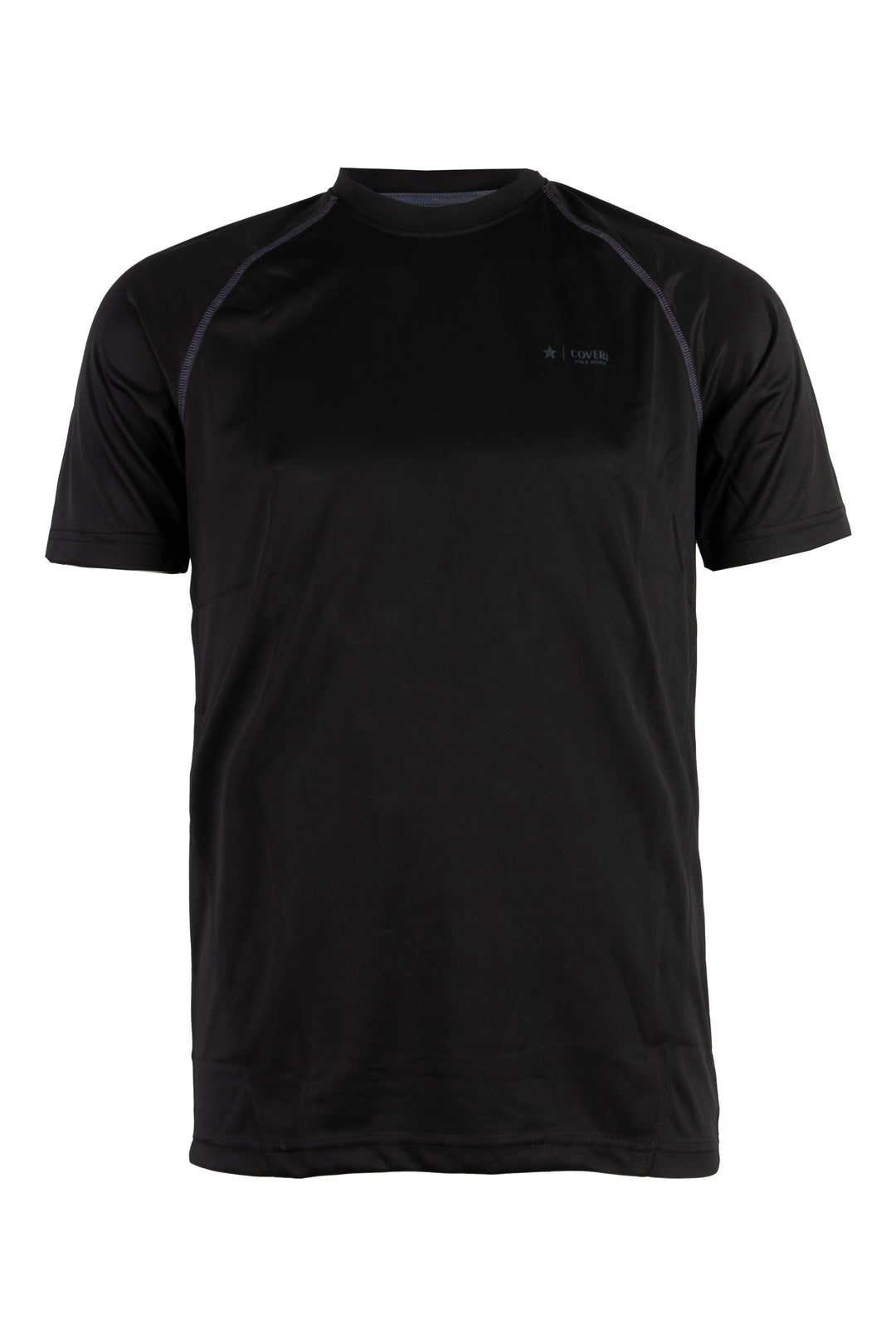 T-shirt tecnica uomo Coveri Viale Morin elasticizzata in tessuto nido d'ape con cuciture in contrasto