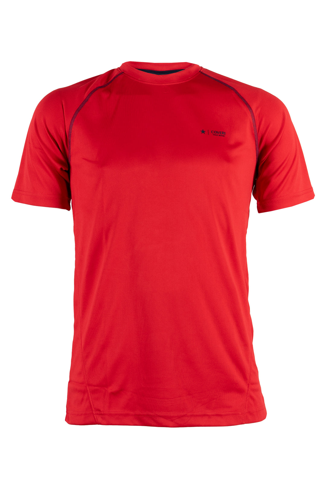 T-shirt tecnica uomo Coveri Viale Morin elasticizzata in tessuto nido d'ape con cuciture in contrasto