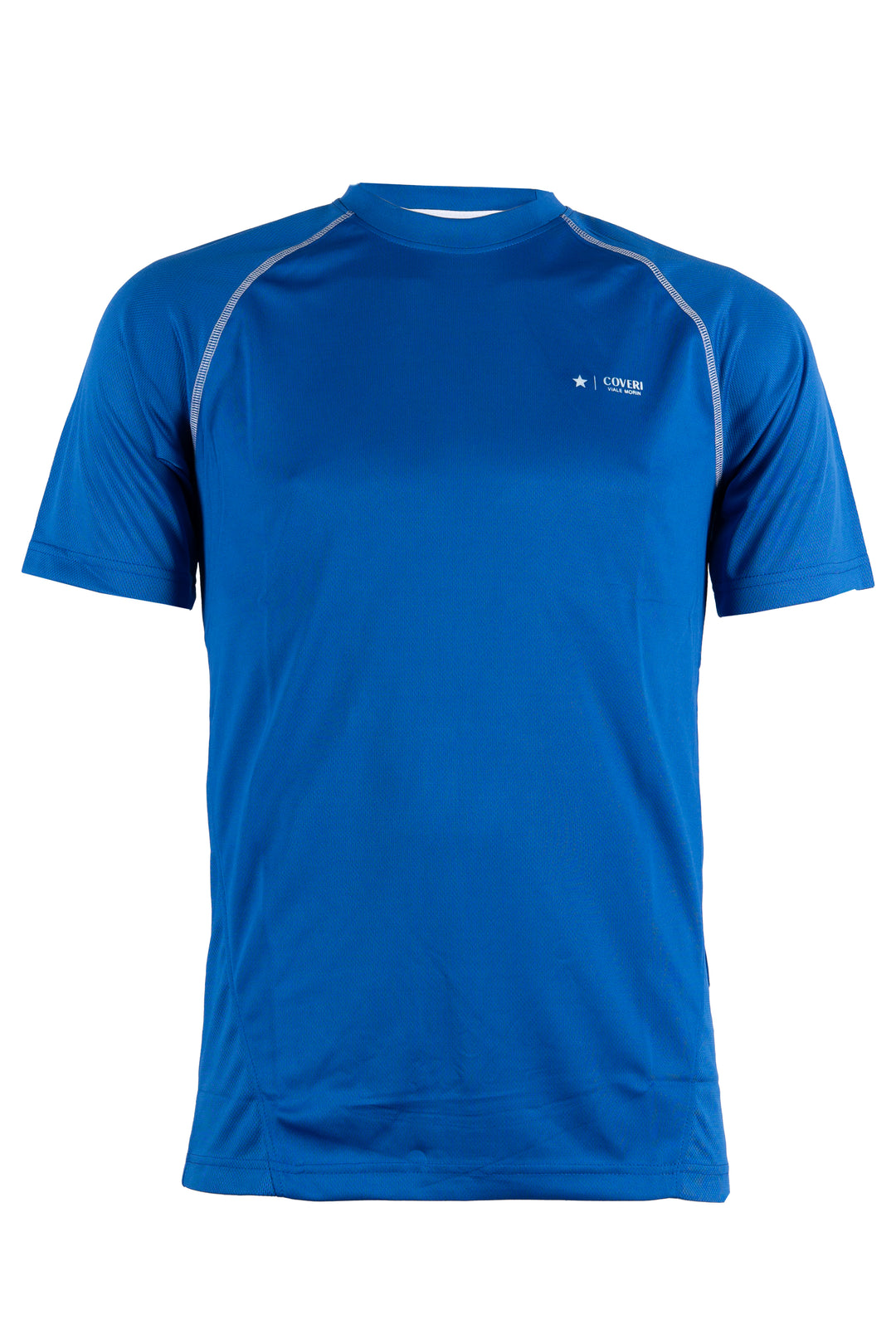T-shirt tecnica uomo Coveri Viale Morin elasticizzata in tessuto nido d'ape con cuciture in contrasto