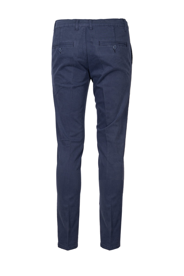 Pantalone uomo tasca america in twill con vestibilità slim fit
