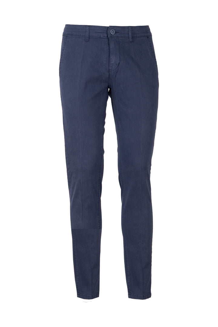 Pantalone uomo tasca america in twill con vestibilità slim fit