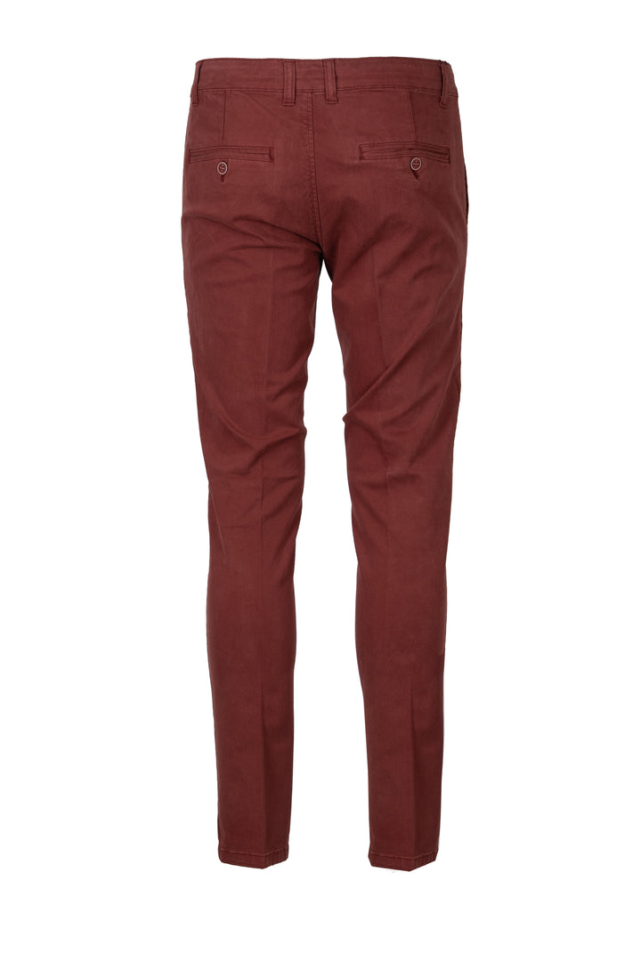 Pantalone uomo tasca america in twill con vestibilità slim fit