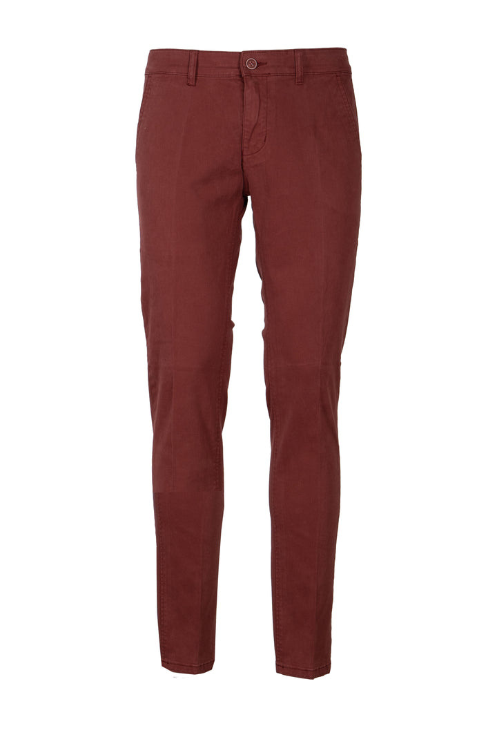 Pantalone uomo tasca america in twill con vestibilità slim fit