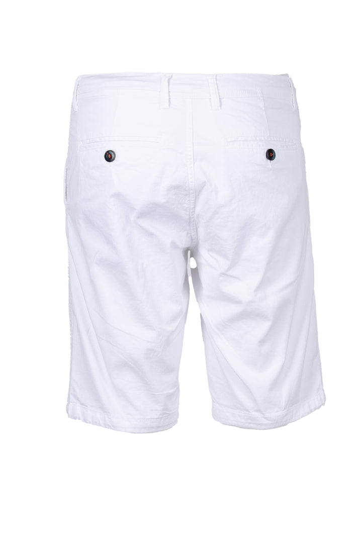 Bermuda in morbido twill elasticizzato con tasca america