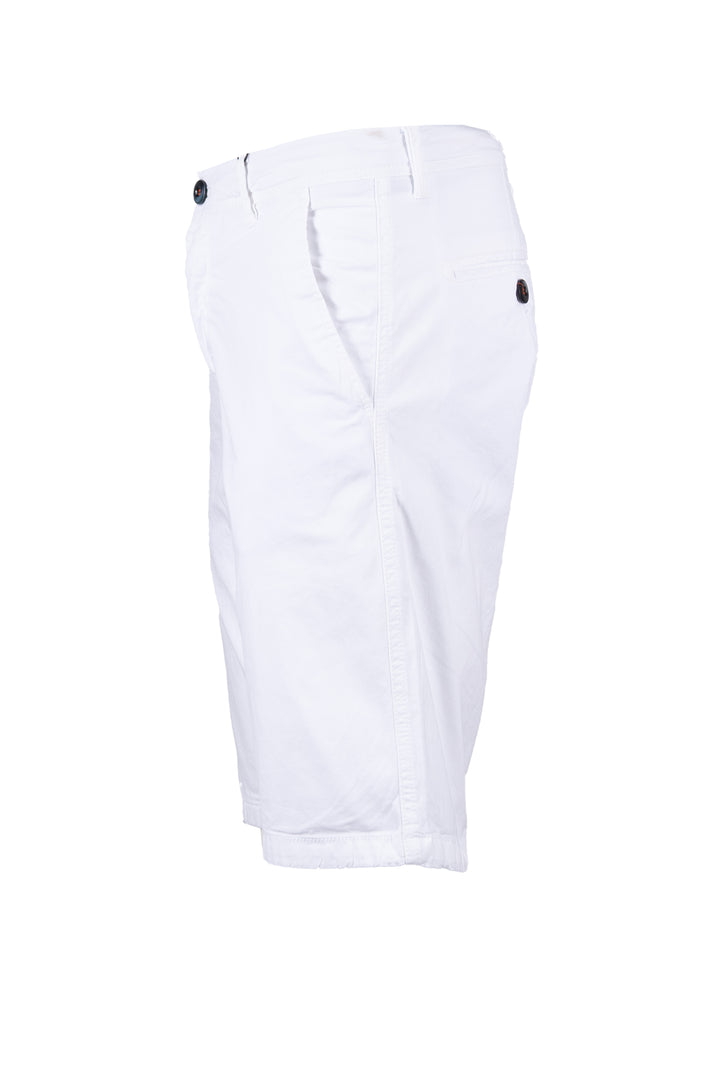 Bermuda in morbido twill elasticizzato con tasca america