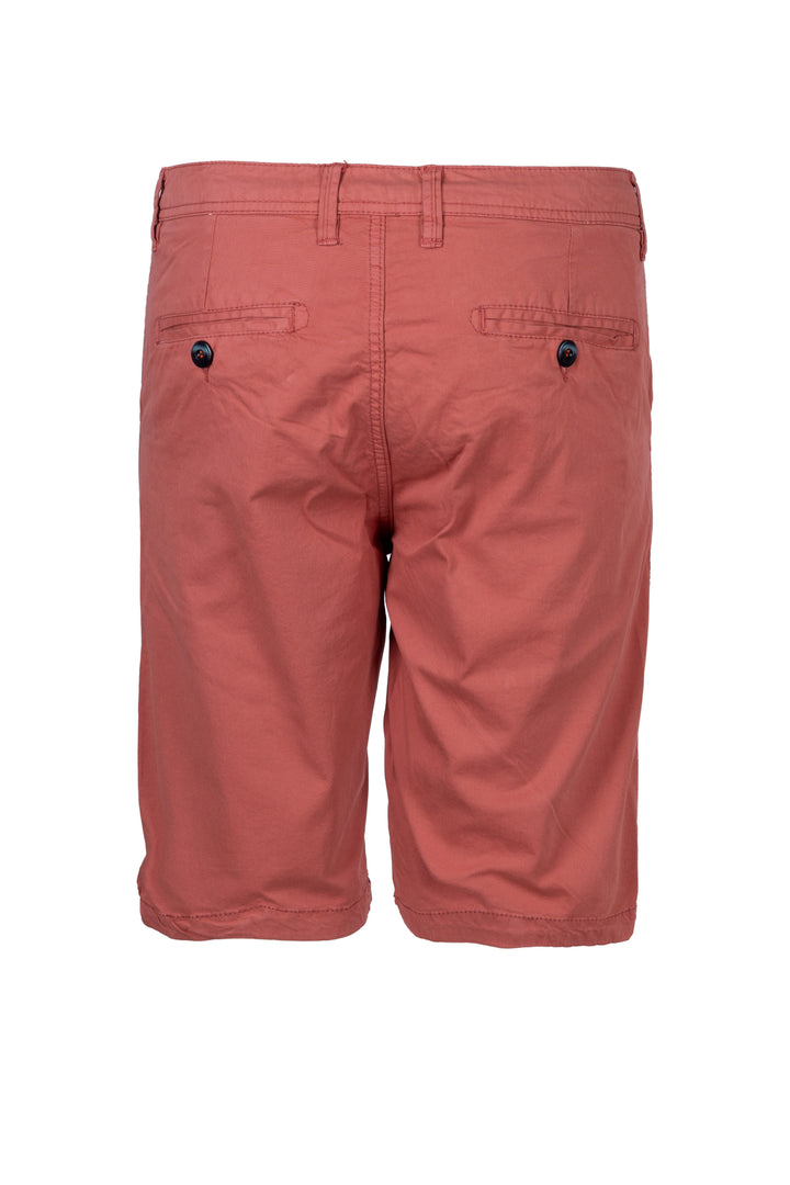 Bermuda in morbido twill elasticizzato con tasca america