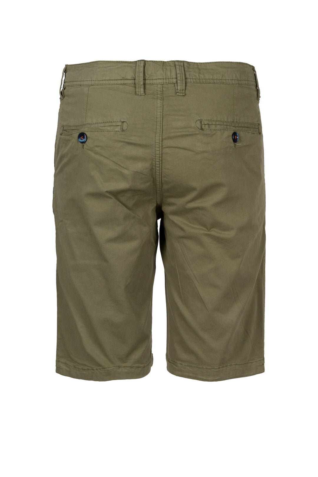 Bermuda in morbido twill elasticizzato con tasca america