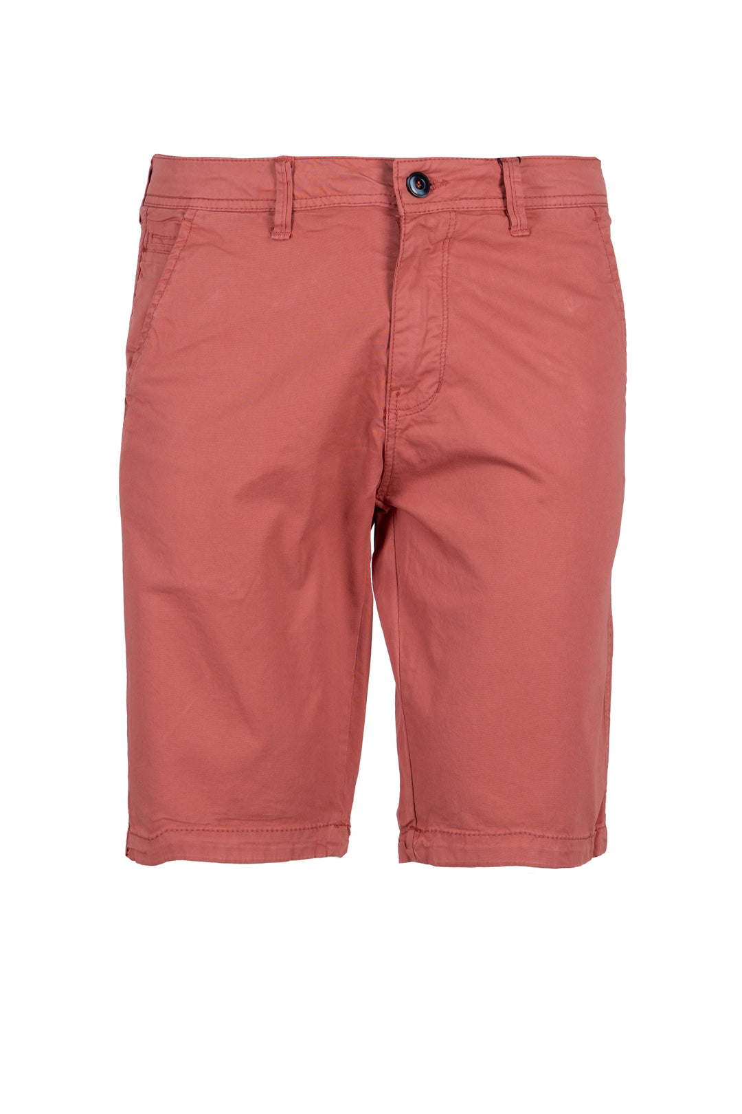 Bermuda in morbido twill elasticizzato con tasca america