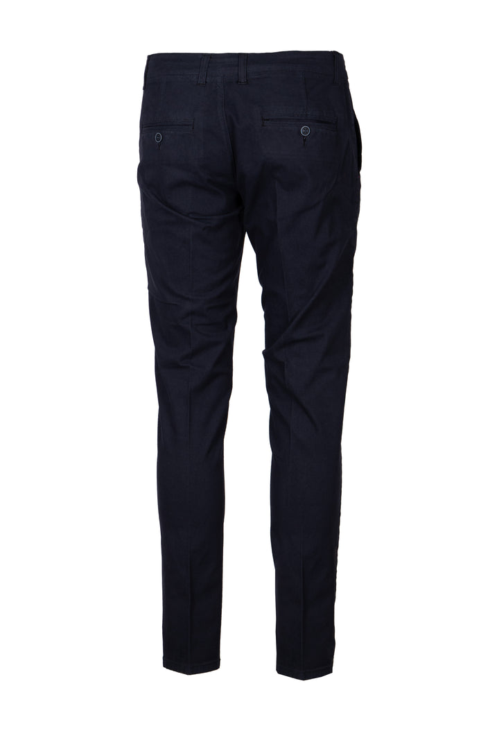 Pantalone uomo tasca america in twill microfantasia