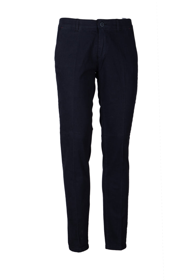 Pantalone uomo tasca america in twill microfantasia