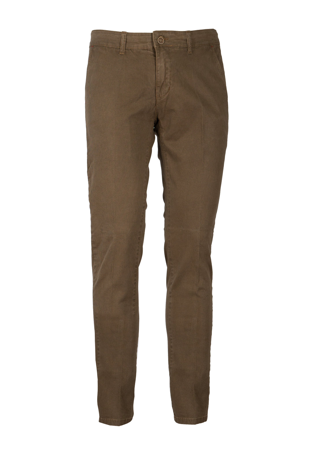 Pantalone uomo tasca america in twill microfantasia