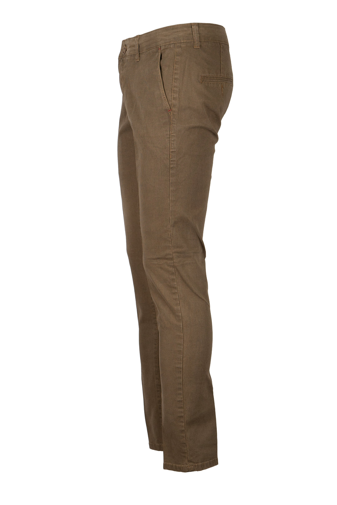 Pantalone uomo tasca america in twill microfantasia