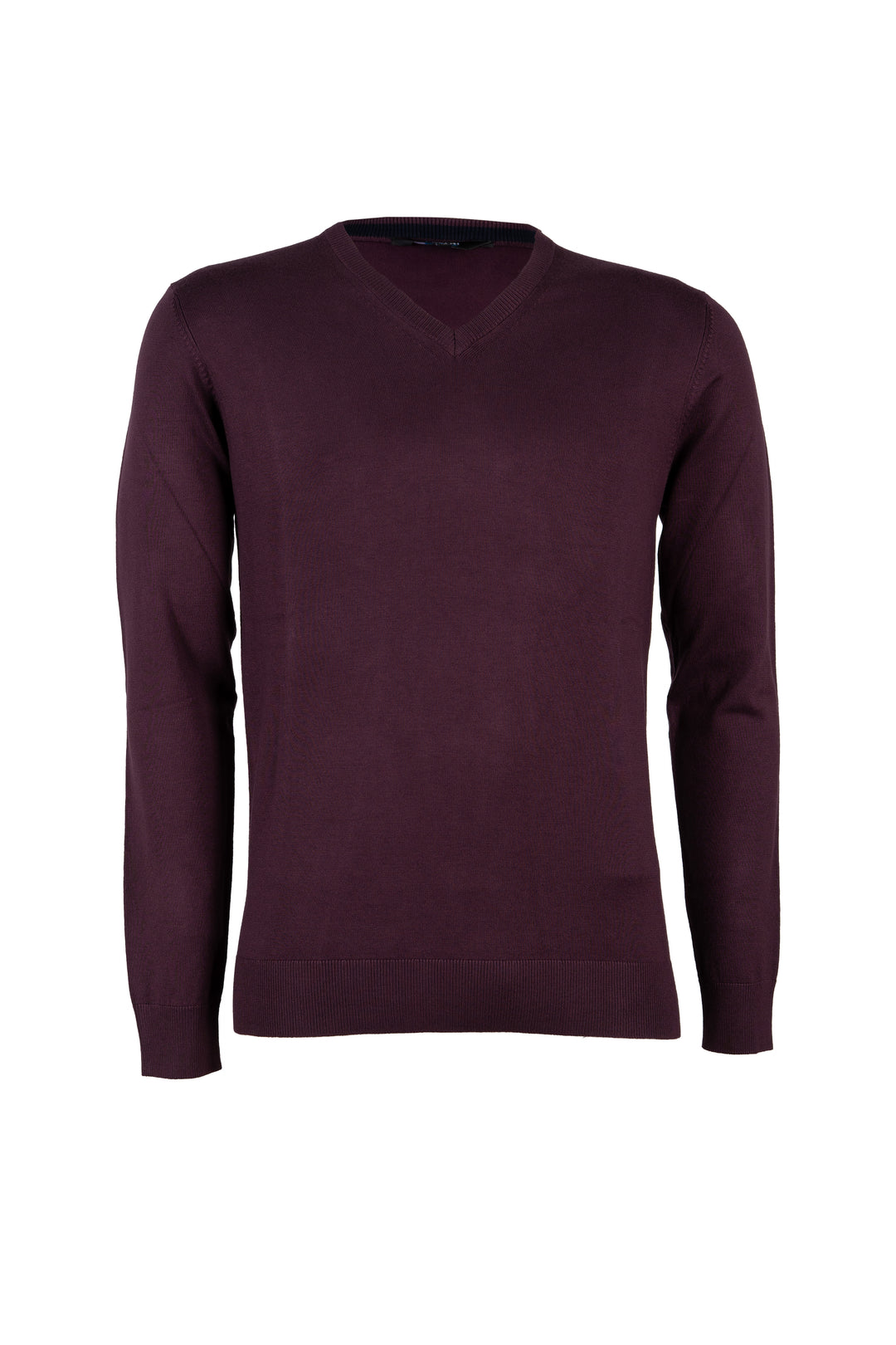 Pullover scollo a V con parasudore in contrasto