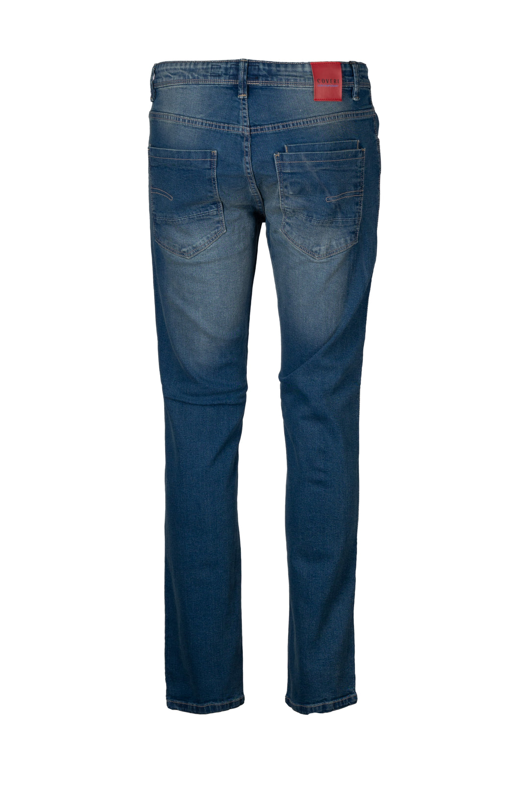 Jeans 5 tasche in denim elasticizzato