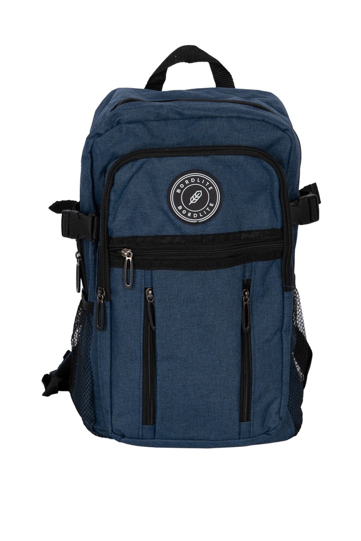 Zaino multitasche Bordlite con doppio scomparto, tasche con zip e porta borraccia