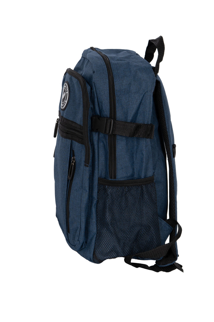 Zaino multitasche Bordlite con doppio scomparto, tasche con zip e porta borraccia
