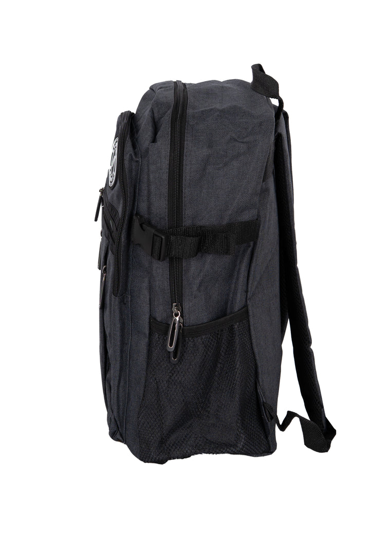 Zaino multitasche Bordlite con doppio scomparto, tasche con zip e porta borraccia