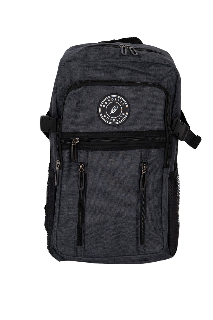 Zaino multitasche Bordlite con doppio scomparto, tasche con zip e porta borraccia